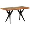 vidaXL Dining Table 140x70x76 cm Solid Reclaimed Wood