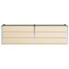 vidaXL Planter Ivory 160 x 40 x 45 cm Steel