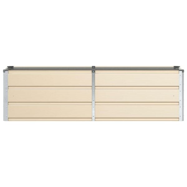 vidaXL Planter Ivory 160 x 40 x 45 cm Steel