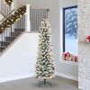 vidaXL Artificial Christmas Tree with 300 LEDs with Stand White 240 cm