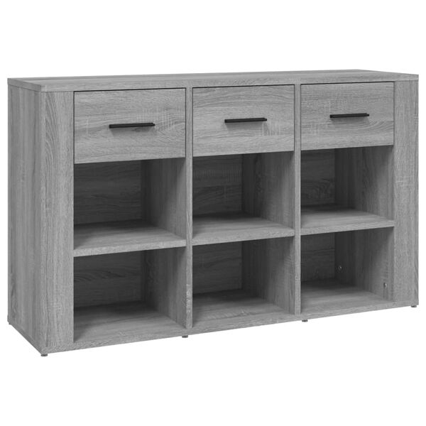 vidaXL Sideboard Grey Sonoma 100x30x59.5 cm Engineered Wood