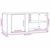 vidaXL TV Cabinets 2 pcs High Gloss White 80x31.5x36 cm Engineered Wood