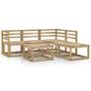vidaXL 6 Piece Garden Lounge Set Green Impregnated Pinewood