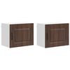 vidaXL Dishwasher Panel Kalmar 2 pcs Brown Oak Engineered Wood