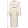 vidaXL Blanket Hoodie KINN Cream XXL Cotton