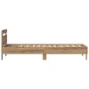 vidaXL Bed Frame Artisan Oak 98.5 x 200 cm Engineered Wood