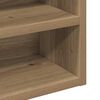 vidaXL Display Cabinet Artisan Oak 100 x 15 x 58 cm Engineered Wood