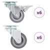 vidaXL 12 pcs Swivel Casters 50 mm