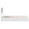 vidaXL Storage Bed with Headboard White 90 x 190 cm Engineered Wood