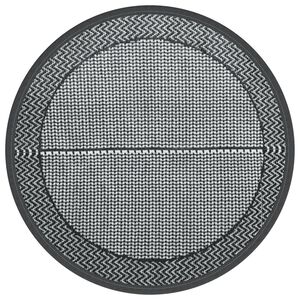 vidaXL Outdoor Carpet ARAKIL Grey &Oslash;120 cm PP