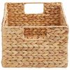 vidaXL Storage Baskets 2 pcs Natural 35 x 25 x 17 cm Water hyacinth