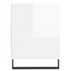 vidaXL TV Cabinet High Gloss White 150x30x44.5 cm Engineered Wood
