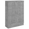 vidaXL Book Cabinet Concrete Grey 82.5x30.5x115 cm Engineered Wood