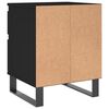 vidaXL Bedside Cabinets 2 pcs Black 40x35x50 cm Engineered Wood