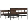vidaXL Bed Frame without Mattress with Headboard and Footboard 140x190 cm