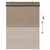 vidaXL Roller Blind with Curtains Manual Brown 110 x 160 cm Bamboo