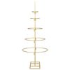 vidaXL Metal Christmas Tree with Stand Gold 90 cm Powder-coated steel