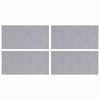 vidaXL Stair Tread 4 pcs 50 x 25 cm Silver Aluminium Rectangular