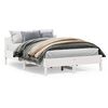 vidaXL Bed Frame without Mattress White 150x200 cm King Size Solid Wood Pine