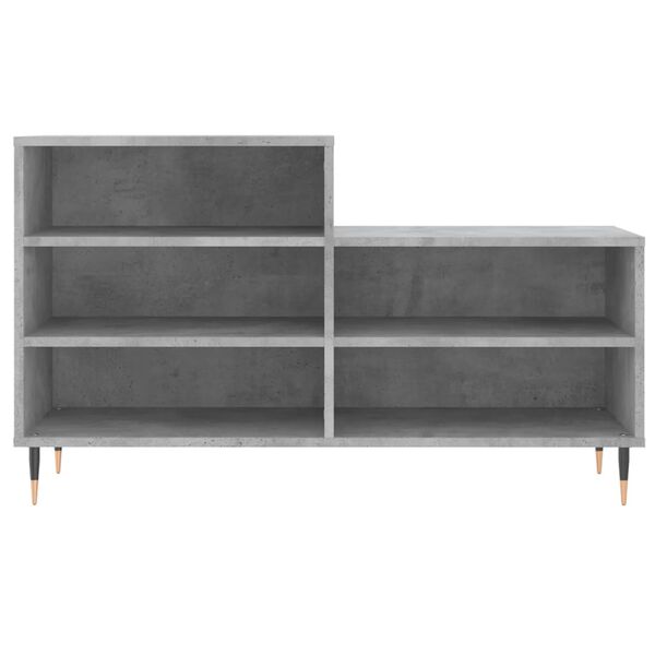 vidaXL Shoe Cabinet Concrete Grey 102x36x60 cm Engineered Wood