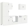 vidaXL 7 Piece Kitchen Cabinet Set "Lucca" White Engineered Wood