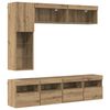 vidaXL TV Cabinet 7 pcs Artisan Oak Engineered Wood