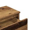 vidaXL Bedside Cabinet Old Wood 40x30x39 cm Engineered Wood