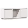 vidaXL TV Cabinet | White | Solid Pine Wood | Medium | TV Cabinet | Rectangular