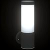vidaXL Outdoor Wall Light Black 12 x 8.5 x 27 cm