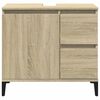 vidaXL Bathroom Cabinet Sonoma Oak 65x33x60 cm Engineered Wood