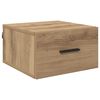 vidaXL Bedside Cabinet with Drawer 2 pcs Artisan oak 35 x 35 x 20 cm