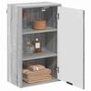 vidaXL Bathroom Cabinet Wall-mounted Grey Sonoma 39 x 23.5 x 65 cm