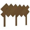 vidaXL Bed Headboard Honey Brown 122,5x3x80,5 cm Solid Wood Pine