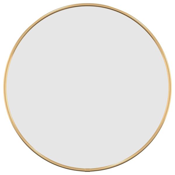 vidaXL Wall Mirror Gold &Oslash; 40 cm Round