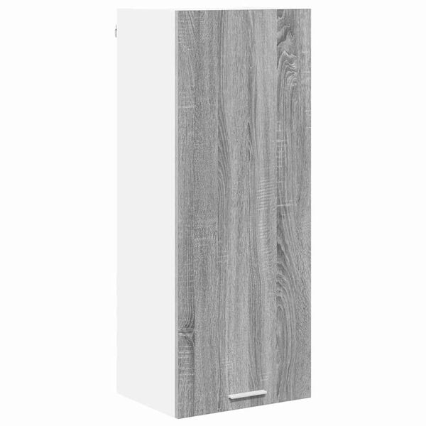 vidaXL Hanging Cabinet with Storage Riga Grey Sonoma 40 x 31 x 100 cm