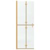 vidaXL Walk-In Shower Wall Folding Gold 70 x 6.5 x 190 cm