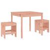 vidaXL 3 Piece Garden Bistro Set Solid Wood Douglas