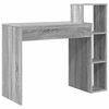 vidaXL Desk with Shelf Grey Sonoma 100 x 40 x 90 cm Engineered Wood