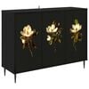 vidaXL Sideboard BREMEN Black Oak 102 x 33 x 76 cm Engineered Wood