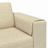 vidaXL Sofa Set Cream Fabric