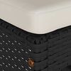 vidaXL Garden Bar Stools with Cushions 6 pcs Black Poly Rattan