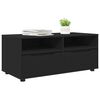 vidaXL TV Cabinet with Drawer Black 100 x 48 x 43 cm Engineered Wood