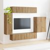 vidaXL TV Wall Cabinet Set Wall-mounted 6 pcs Artisan Oak