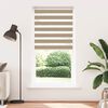 vidaXL Zebra Blind Sand Brown 100x230 cm Fabric Width 95.9 cm Polyester
