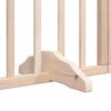 vidaXL Dog Gate with Door Foldable 4 Panels 320 cm Poplar Wood