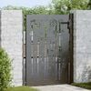 vidaXL Garden Gate 100x125 cm Corten Steel Bamboo Design