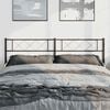 vidaXL Metal Replace Headboard Black 193 cm