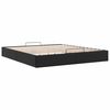 vidaXL Ottoman Bed Frame without Mattress Black Super King Faux Leather