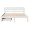 vidaXL Bed Frame without Mattress White 140x200 cm Solid Wood Pine