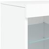 vidaXL Sideboard with LED Lights White 283x37x67 cm